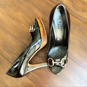 Gucci Black Patent Leather Pump